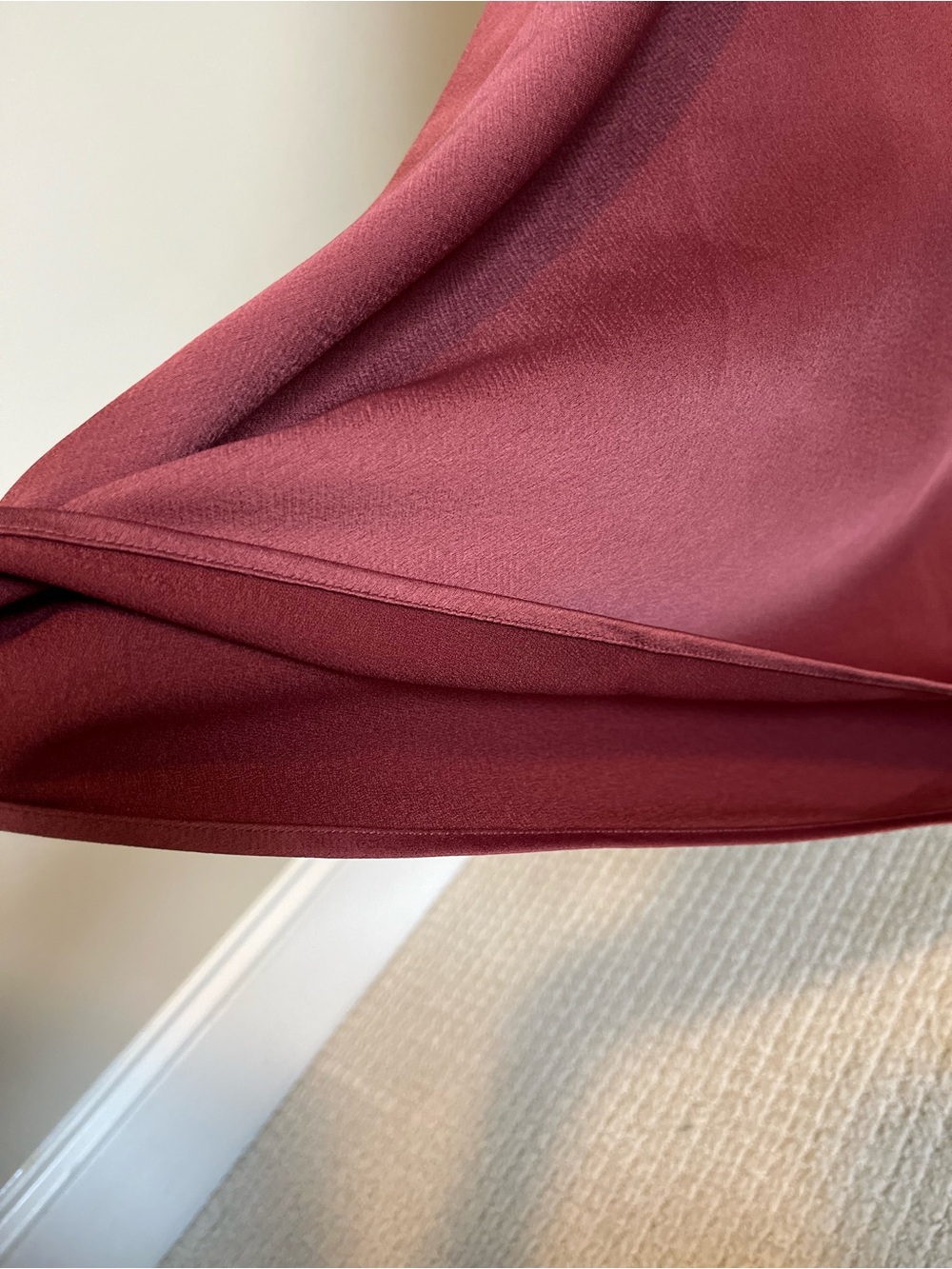 BHLDN Dark Rose Amelia V-Neck Dress - Picture 10 of 15